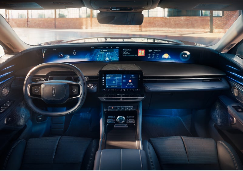 The panoramic display is shown in a 2024 Lincoln Nautilus® SUV. | Boulevard Lincoln in Georgetown DE